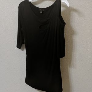 Black Quarter Sleeve Blouse.